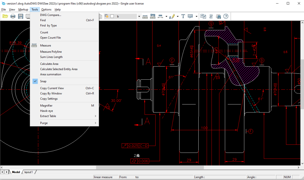 DWGSee CAD Hafif, Hızlı ve Güçlü DWG Görüntüleyici