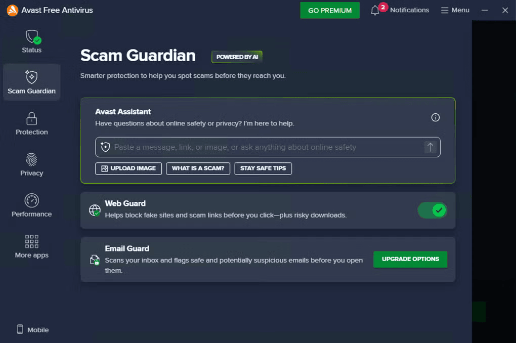 Avast Free Antivirus Programı