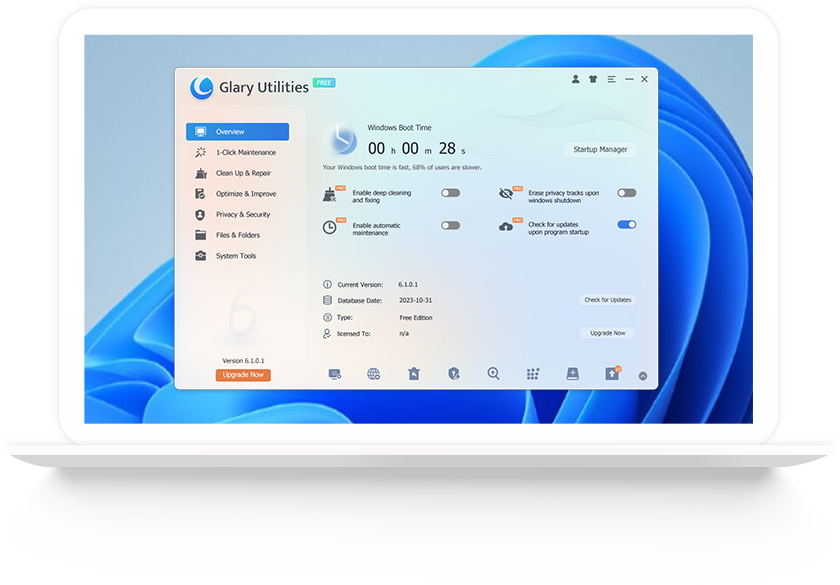 Glary Utilities – Sistem araçları paketi