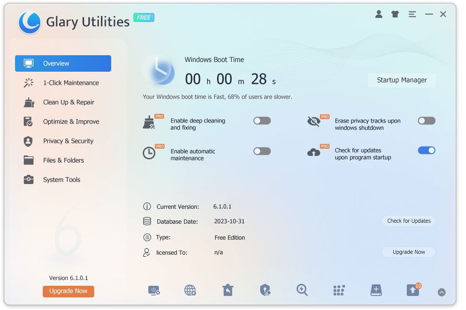 Glary Utilities – Sistem araçları paketi 1