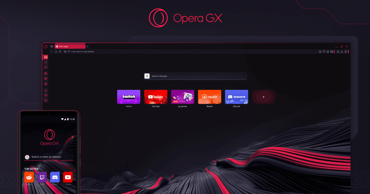 Opera GX Oyuncular için özel olarak tasarlanmış oyuncu tarayıcısı 1